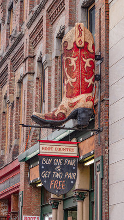 Boot Country at Nashville Broadway - NASHVILLE, USA - JUNE 15, 2019のeditorial素材