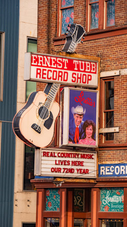 Famous Ernest Tubb Record Shop in Nashville - NASHVILLE, USA - JUNE 15, 2019のeditorial素材