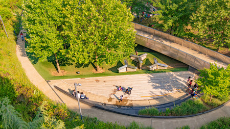 Cumberland Park in Nashville - NASHVILLE, USA - JUNE 15, 2019のeditorial素材