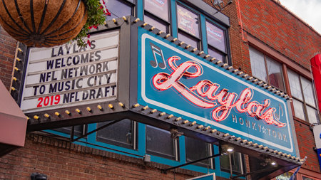Famous Laylas at Nashville Broadway - NASHVILLE, USA - JUNE 15, 2019のeditorial素材