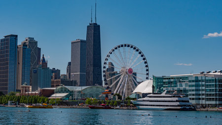 Chicago Navy Pier - CHICAGO, USA - JUNE 11, 2019のeditorial素材