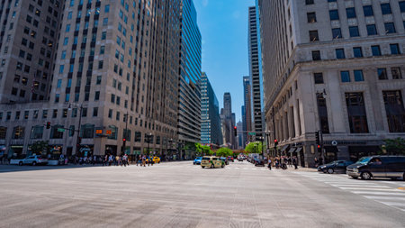 The bridges over Chicago river - CHICAGO, USA - JUNE 11, 2019のeditorial素材