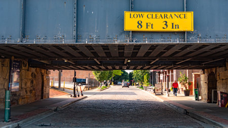 Lacledes Landing in Old Town St. Louis - SAINT LOUIS. USA - JUNE 19, 2019