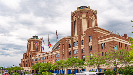 Navy Pier in Chicago - a popular landmark in the city - CHICAGO, USA - JUNE 11, 2019のeditorial素材