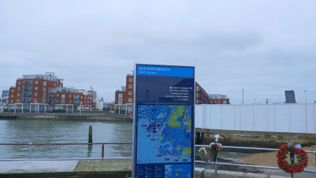 Old Portsmouth Bath Square - PORTSMOUTH, ENGLAND - DECEMBER 29, 2019のeditorial素材