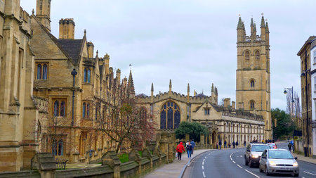 High Street Cafe in Oxford - OXFORD, UNITED KINGDOM - JANUARY 3, 2020のeditorial素材