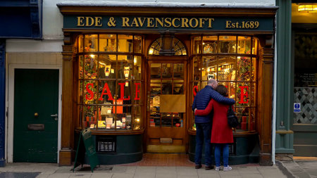 Cityscapes of Oxford in England - OXFORD, ENGLAND - JANUARY 3, 2020