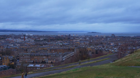 Cityscapes of Edinburgh Scotland - EDINBURGH, SCOTLAND - JANUARY 10, 2020のeditorial素材