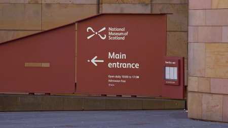 National Museum of Scotland in Edinburgh - EDINBURGH, SCOTLAND - JANUARY 10, 2020のeditorial素材