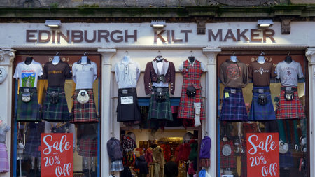 Cityscapes of Edinburgh Scotland - EDINBURGH, SCOTLAND - JANUARY 10, 2020のeditorial素材