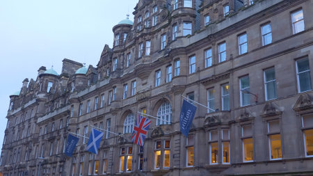 Hilton Hotel Edinburgh Old Town - EDINBURGH, SCOTLAND - JANUARY 10, 2020のeditorial素材