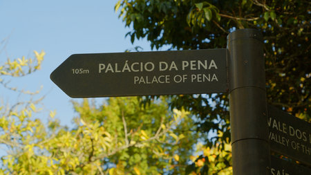 National Palace of Pena in Sintra Portugal - CITY OF LISBON - SINTRA. PORTUGAL - OCTOBER 15, 2019のeditorial素材