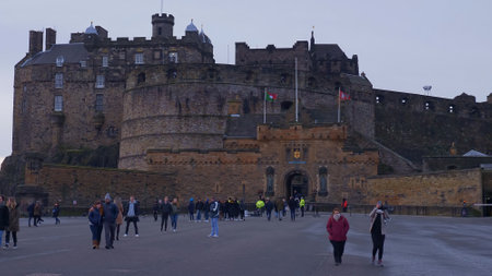 Cityscapes of Edinburgh Scotland - EDINBURGH, SCOTLAND - JANUARY 10, 2020のeditorial素材