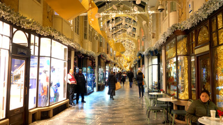 Burlington arcades in London - LONDON, ENGLAND - DECEMBER 11, 2019のeditorial素材