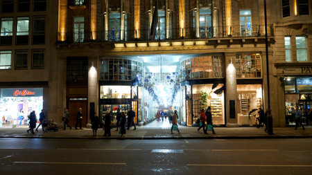 Piccadilly arcades in London - LONDON, ENGLAND - DECEMBER 11, 2019