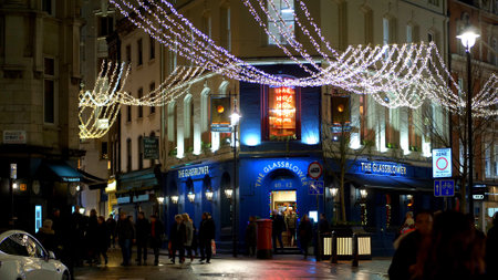 Amazing Christmas decoration in the streets of London - LONDON, ENGLAND - DECEMBER 11, 2019