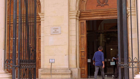 Courts of Justice in Valletta - MALTA, MALTA - MARCH 5, 2020