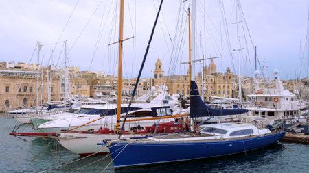 Cityscapes of Valletta - the capital city of Malta - MALTA, MALTA - MARCH 5, 2020のeditorial素材