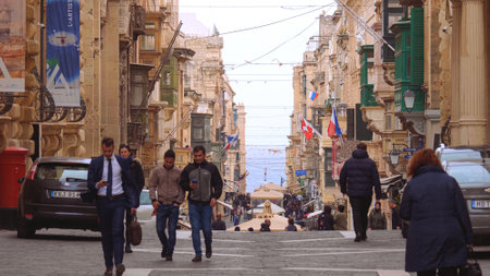 Cityscapes of Valletta - the capital city of Malta - MALTA, MALTA - MARCH 5, 2020のeditorial素材