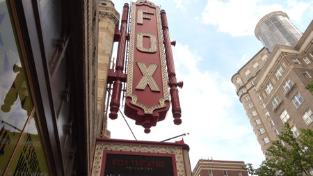 The Fox Theater in Midtown Atlanta - ATLANTA, USA - APRIL 20, 2016のeditorial素材