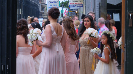 A wedding in New Orleans - NEW ORLEANS, USA - APRIL 17, 2016 - travel photographyのeditorial素材