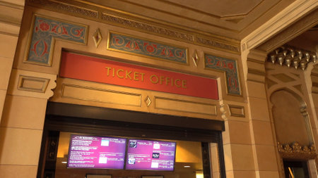 Ticket office of Fox Theater Atlanta - ATLANTA, USA - APRIL 20, 2016のeditorial素材