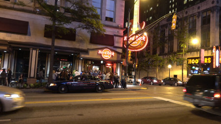 Hard Rock Cafe Atlanta Downtown - ATLANTA, USA - APRIL 22, 2016のeditorial素材