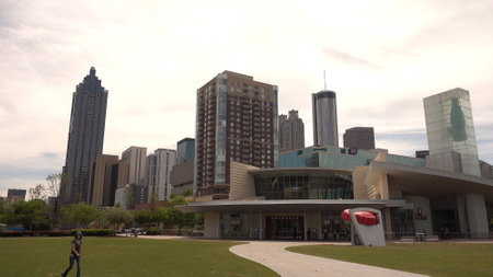 Pemberton Place at Atlanta Downtown - ATLANTA, USA - APRIL 21, 2016 - travel photographyのeditorial素材