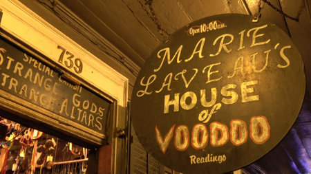 House of Voodoo in New Orleans French Quarter - NEW ORLEANS, USA - APRIL 17, 2016 - travel photographyのeditorial素材