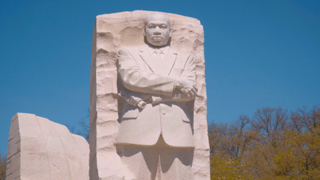 Martin Luther King Memorial in Washington DC - WASHINGTON, USA - APRIL 8, 2017のeditorial素材