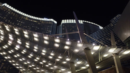 The Aria Hotel and Casino in Las Vegas - LAS VEGAS, USA - APRIL 20, 2017のeditorial素材