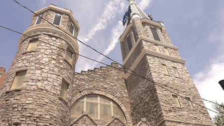 Big Bethel AME Church in Downtown Atlanta - ATLANTA, USA - APRIL 20, 2016のeditorial素材