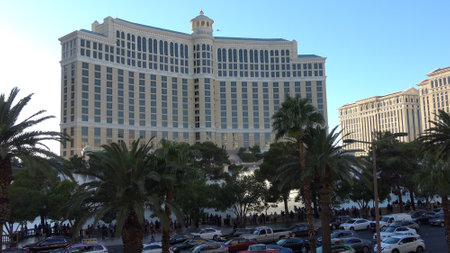Exclusive Bellagio Hotel and Casino in Las Vegas - LAS VEGAS-NEVADA, OCTOBER 11, 2017のeditorial素材