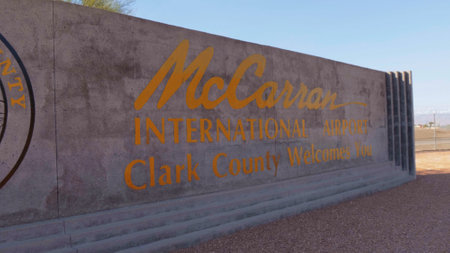 McCarran Airport in Las Vegas - LAS VEGAS-NEVADA, OCTOBER 11, 2017のeditorial素材