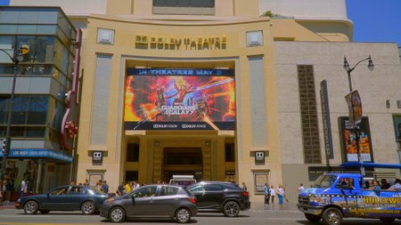 Dolby Theater at Hollywood and Highland in Los Angeles - LOS ANGELES, CALIFORNIA - APRIL 21, 2017 -...