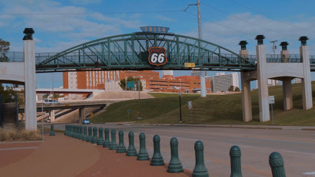 Historic Route 66 in Tulsa Oklahoma - TULSA-OKLAHOMA, OCTOBER 21, 2017