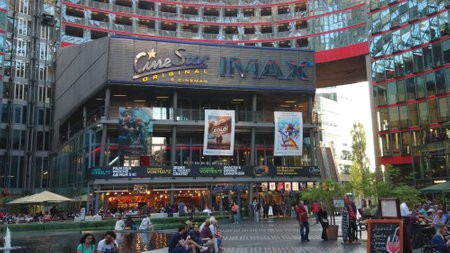 Cinestar Movie Theater and IMAX at Sony Center Berlin - BERLIN, GERMANY - MAY 21, 2018のeditorial素材
