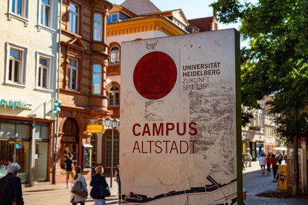 Heidelberg University Campus Altstadt - HEIDELBERG, GERMANY - MAY 28, 2020