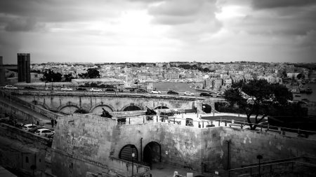 Central Bank of Malta in Valletta - MALTA, MALTA - MARCH 5, 2020のeditorial素材