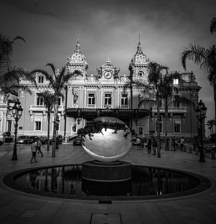 Casino of Monte Carlo in Monaco - CITY OF MONTE CARLO, MONACO - JULY 11, 2020のeditorial素材