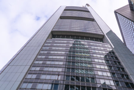 Commerzbank Tower and Headquarter Germany in Frankfurt - CITY OF FRANKFURT, GERMANY - MARCH 11, 2021