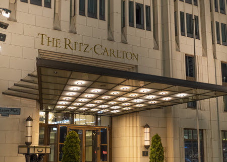 Famous Ritz Carlton Hotel in Berlin - CITY OF BERLIN, GERMANY - MARCH 11, 2021のeditorial素材