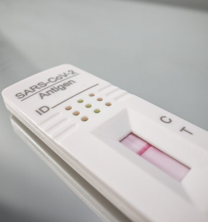 Sars COV 2 Rapid Test - Covid-19 Antigen Test - CITY OF FRANKFURT, GERMANY - MARCH 23, 2021のeditorial素材
