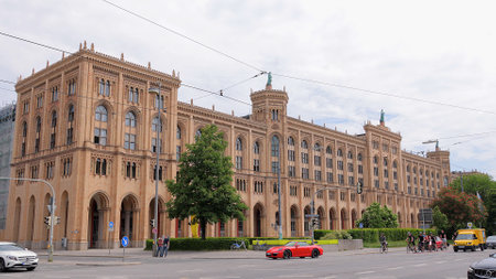 The government of Bavaria in Munich - MUNICH, GERMANY - JUNE 03, 2021のeditorial素材