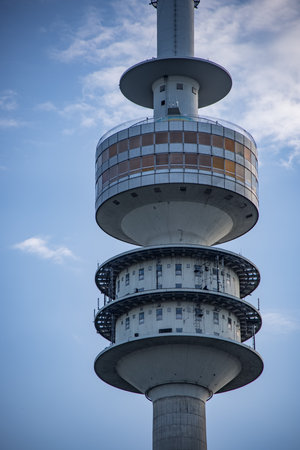 TV Tower at Olympic Park Munich - CITY OF MUNICH, GERMANY - JUNE 03, 2021のeditorial素材