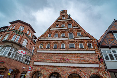 Historic city of Luneburg Germany - CITY OF LUENEBURG, GERMANY - MAY 10, 2021のeditorial素材