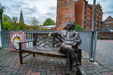 Historic city of Luneburg Germany - CITY OF LUENEBURG, GERMANY - MAY 10, 2021のeditorial素材