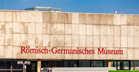 Roman German museum in Cologne - CITY OF COLOGNE, GERMANY - JUNE 25, 2021のeditorial素材