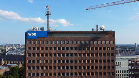 WDR radio and broadcast station in Cologne Germany - CITY OF COLOGNE GERMANY - JUNE 25, 2021のeditorial素材