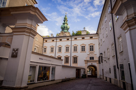 Cloister St Peter in Salzburg - SALZBURG, AUSTRIA, EUROPE - AUGUST 3, 2021